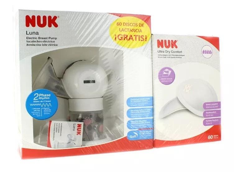 Nuk - Discos de Lactancia Ultra Dry 60 Unidades, Sacaleches