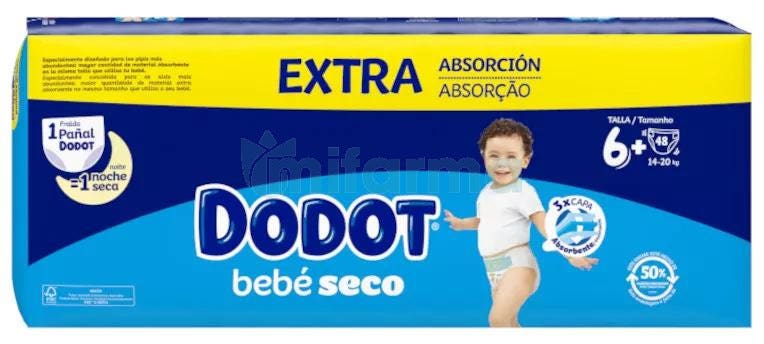 Dodot Bebé Seco Mega Box Talla 4-168 uds. : : Bebé