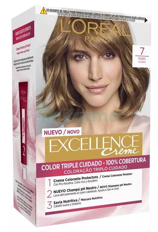 L'Oréal Excellence Creme Tinte Tono 7 Rubio