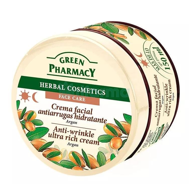 Crema Facial Antiarrugas con Argan Green Pharmacy 150ml