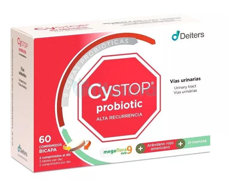 Cystop Probiotic Alta Recuperancia Deiters 60 Comprimidos