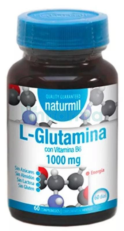 L Glutamina 1000mg Naturmil 60 Comprimidos