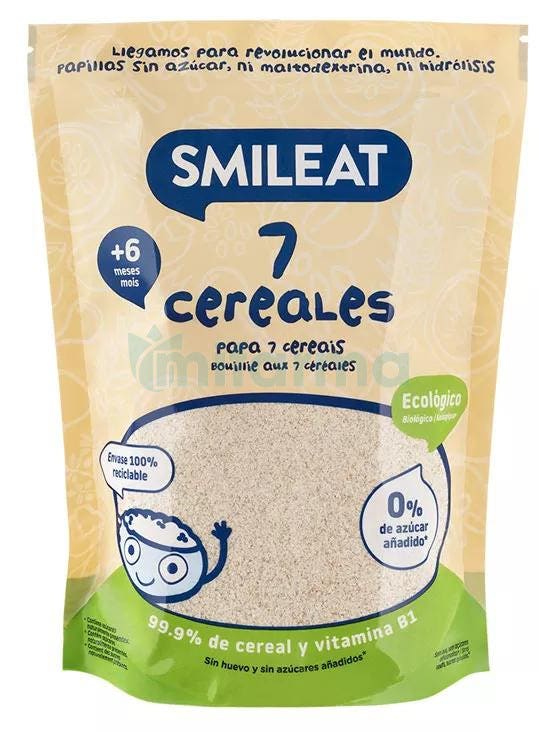 Papilla 7 Cereales BIO Smileat 200 Gramos