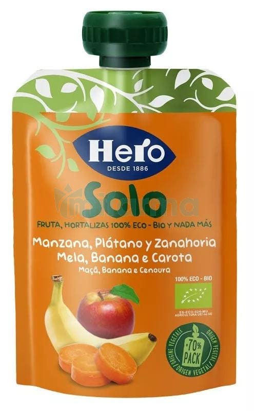 Hero Solo Bolsita Manzana, Platano y Zanahoria 100g