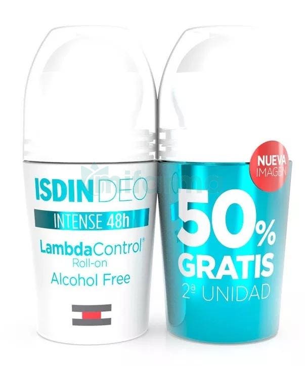 Isdin Lambda Control Desodorante Roll on Sin Alcohol 50ml50ml Duplo