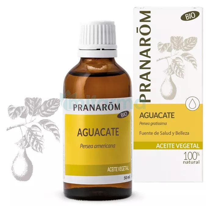 Aceite Vegetal Aguacate BIO Pranarom 50 ml.