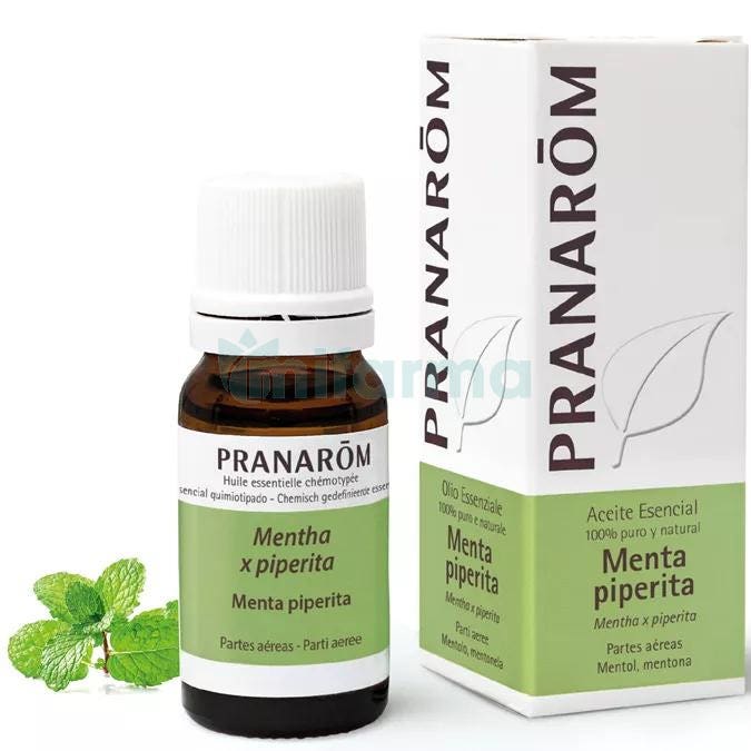 Aceite Esencial de Menta Piperita Pranarom 10 ml.