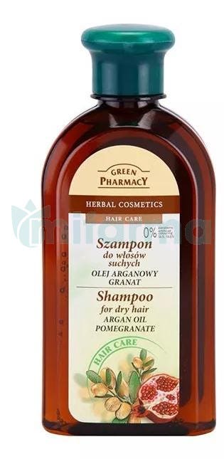 Champu Cabello Seco con Argan y Granada Green Pharmacy 350ml