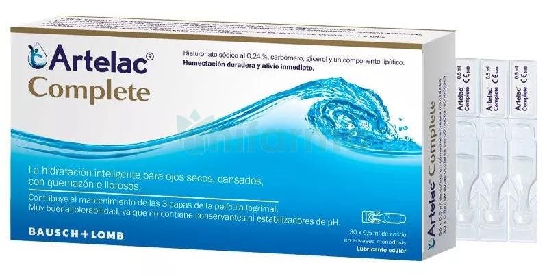 Artelac Complete Lubricante Ocular Ojo Seco 30 unidosis x 0,5 ml