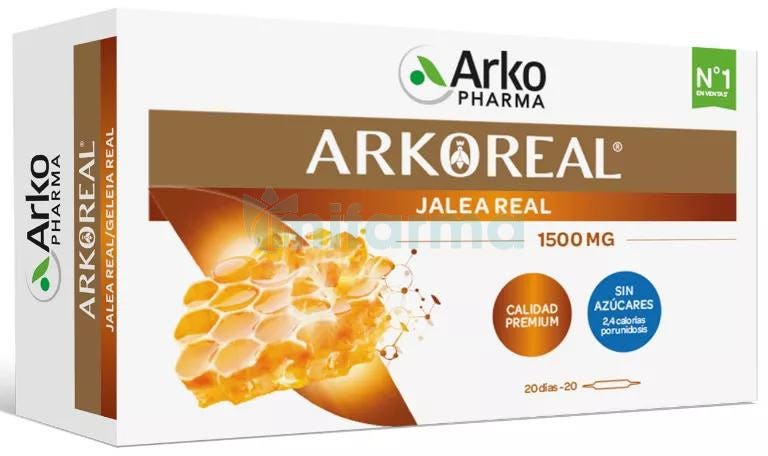 Arkopharma ArkoReal Jalea Real Forte Plus BIO 20 Ampollas 1500 mg