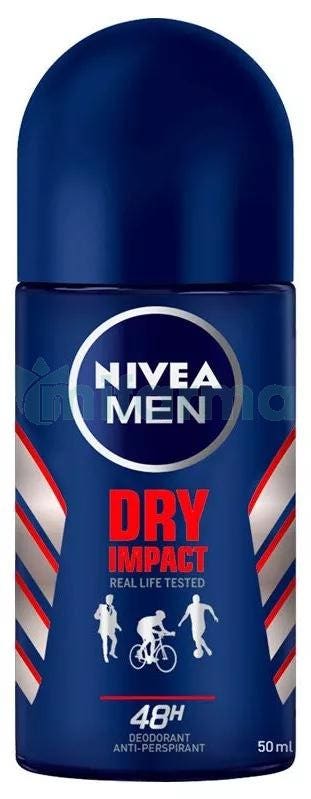 Desodorante Roll On Dry Impact Anti-Transpirante Nivea Men 50ml