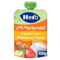 Hero Baby Bolsita Yogur, Platano, Fresa 12m 100 gr