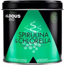 Aldous Bio Espirulina y Chlorella 600 Comprimidos