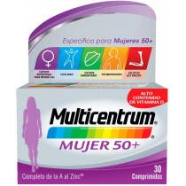 Multicentrum 50 Mujer 30 Comprimidos