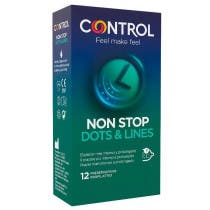 Control Preservativos Non Stop Dots Lines 12 uds