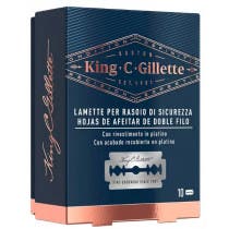Gillette King C. Recambio Maquina Doble Filo 10 uds
