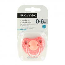 Suavinex Chupete Anatomico Silicona 0-6 m Rosa
