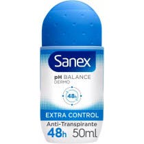 Sanex Desodorante pH Balance Dermo Exta Control 48H Roll-On 50 ml