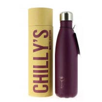 Botella Inoxidable Chilly's Purpura Mate 500ml