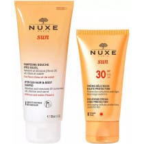 Pack Nuxe Sun Champu y Gel de Ducha Aftersun 200ml Crema Facial SPF30 50ml